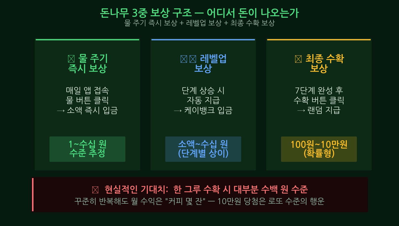 케이뱅크 돈나무 7단계 성장 로드맵 씨앗 새싹 묘목 돈나무