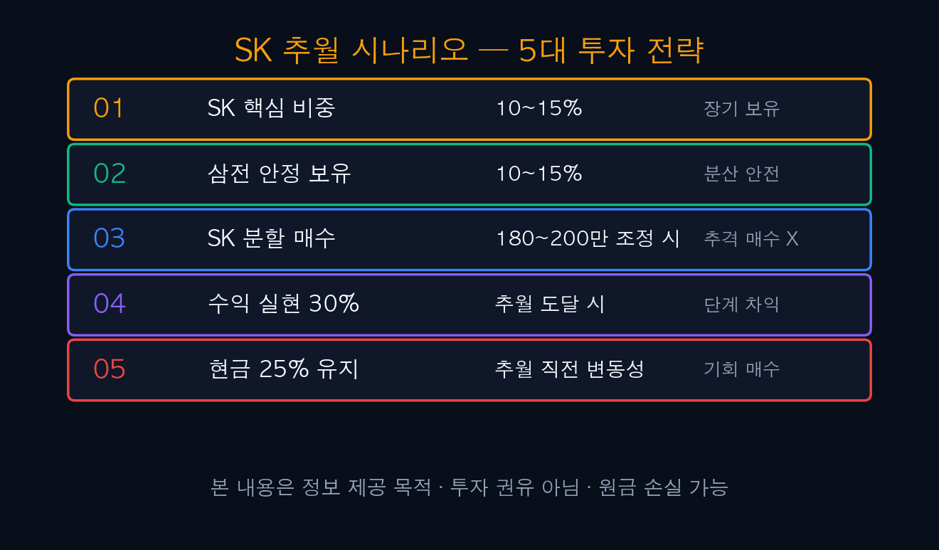 SK 추월 5대 투자 전략