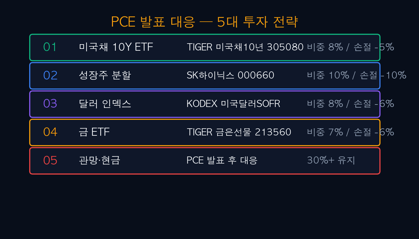 Five-strategy PCE portfolio